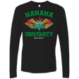 T-Shirts Black / Small Hahaha University Men's Premium Long Sleeve