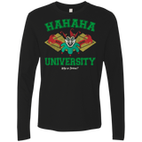 T-Shirts Black / Small Hahaha University Men's Premium Long Sleeve