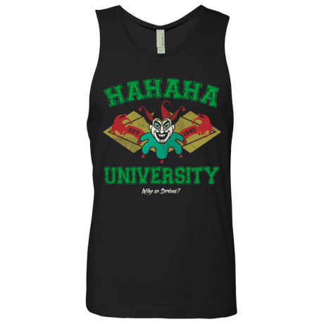 T-Shirts Black / Small Hahaha University Men's Premium Tank Top