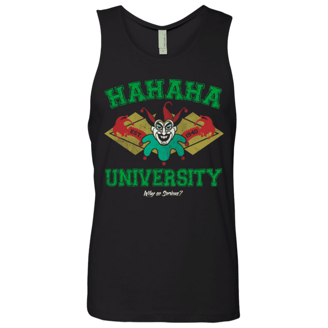 T-Shirts Black / Small Hahaha University Men's Premium Tank Top
