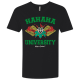 T-Shirts Black / X-Small Hahaha University Men's Premium V-Neck