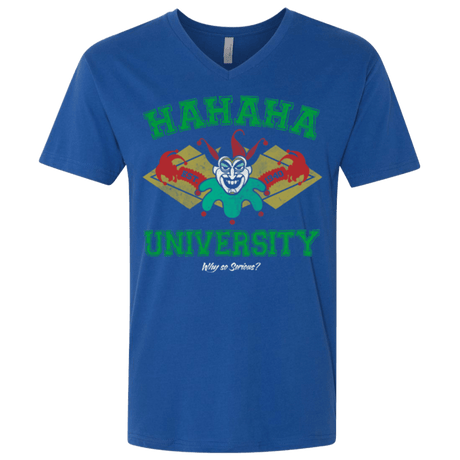 T-Shirts Royal / X-Small Hahaha University Men's Premium V-Neck