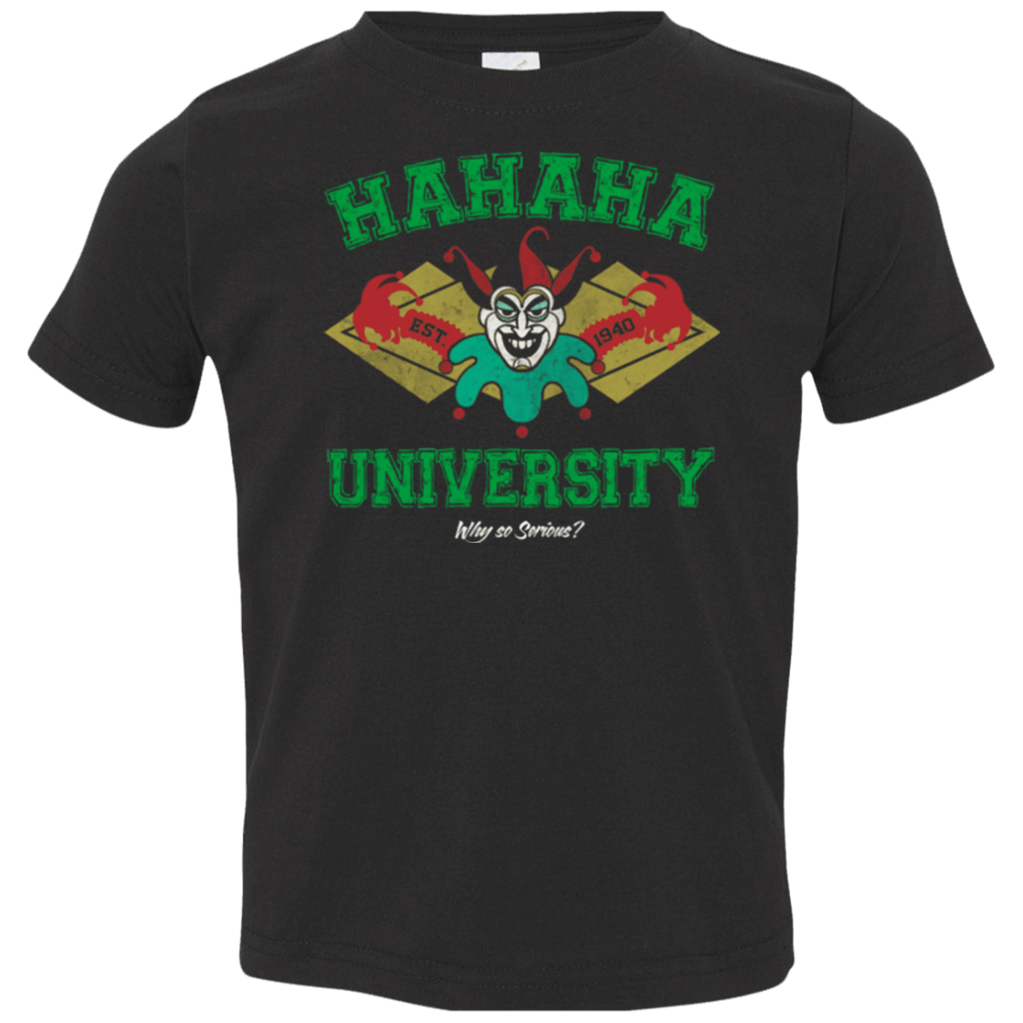 T-Shirts Black / 2T Hahaha University Toddler Premium T-Shirt