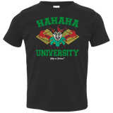 T-Shirts Black / 2T Hahaha University Toddler Premium T-Shirt