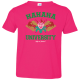 T-Shirts Hot Pink / 2T Hahaha University Toddler Premium T-Shirt