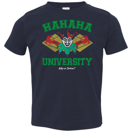 T-Shirts Navy / 2T Hahaha University Toddler Premium T-Shirt