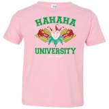 T-Shirts Pink / 2T Hahaha University Toddler Premium T-Shirt