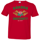 T-Shirts Red / 2T Hahaha University Toddler Premium T-Shirt
