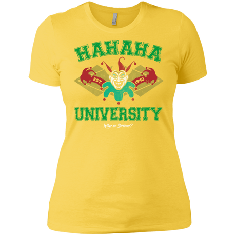 T-Shirts Vibrant Yellow / X-Small Hahaha University Women's Premium T-Shirt