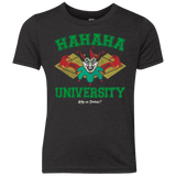 T-Shirts Vintage Black / YXS Hahaha University Youth Triblend T-Shirt