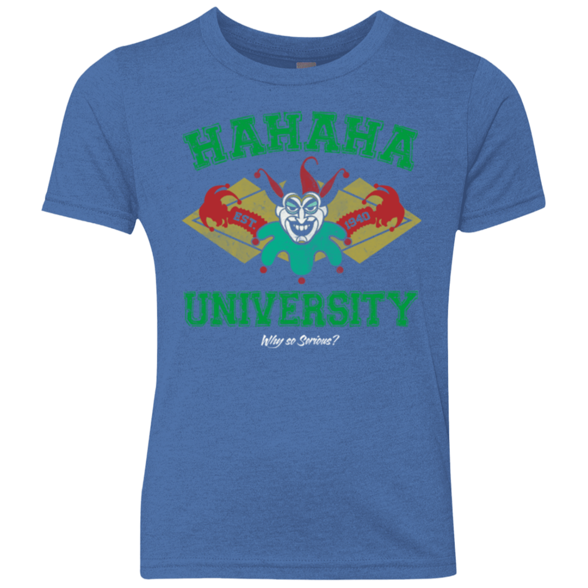 T-Shirts Vintage Royal / YXS Hahaha University Youth Triblend T-Shirt