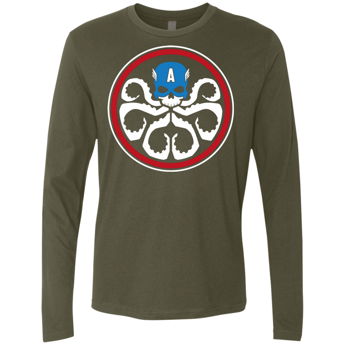 T-Shirts Military Green / Small Hail America Men's Premium Long Sleeve
