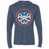 T-Shirts Indigo / X-Small Hail America Triblend Long Sleeve Hoodie Tee