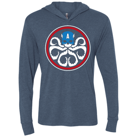 T-Shirts Indigo / X-Small Hail America Triblend Long Sleeve Hoodie Tee