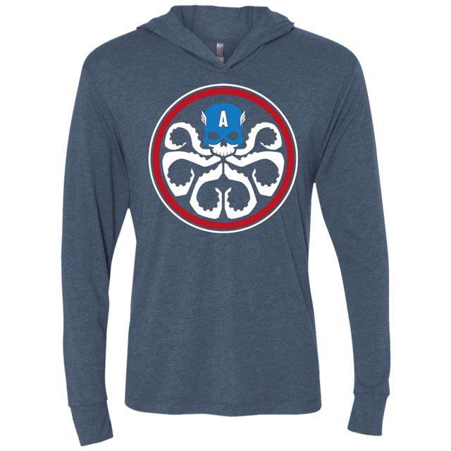 T-Shirts Indigo / X-Small Hail America Triblend Long Sleeve Hoodie Tee