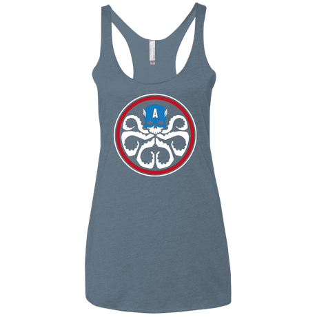 T-Shirts Indigo / X-Small Hail America Women's Triblend Racerback Tank