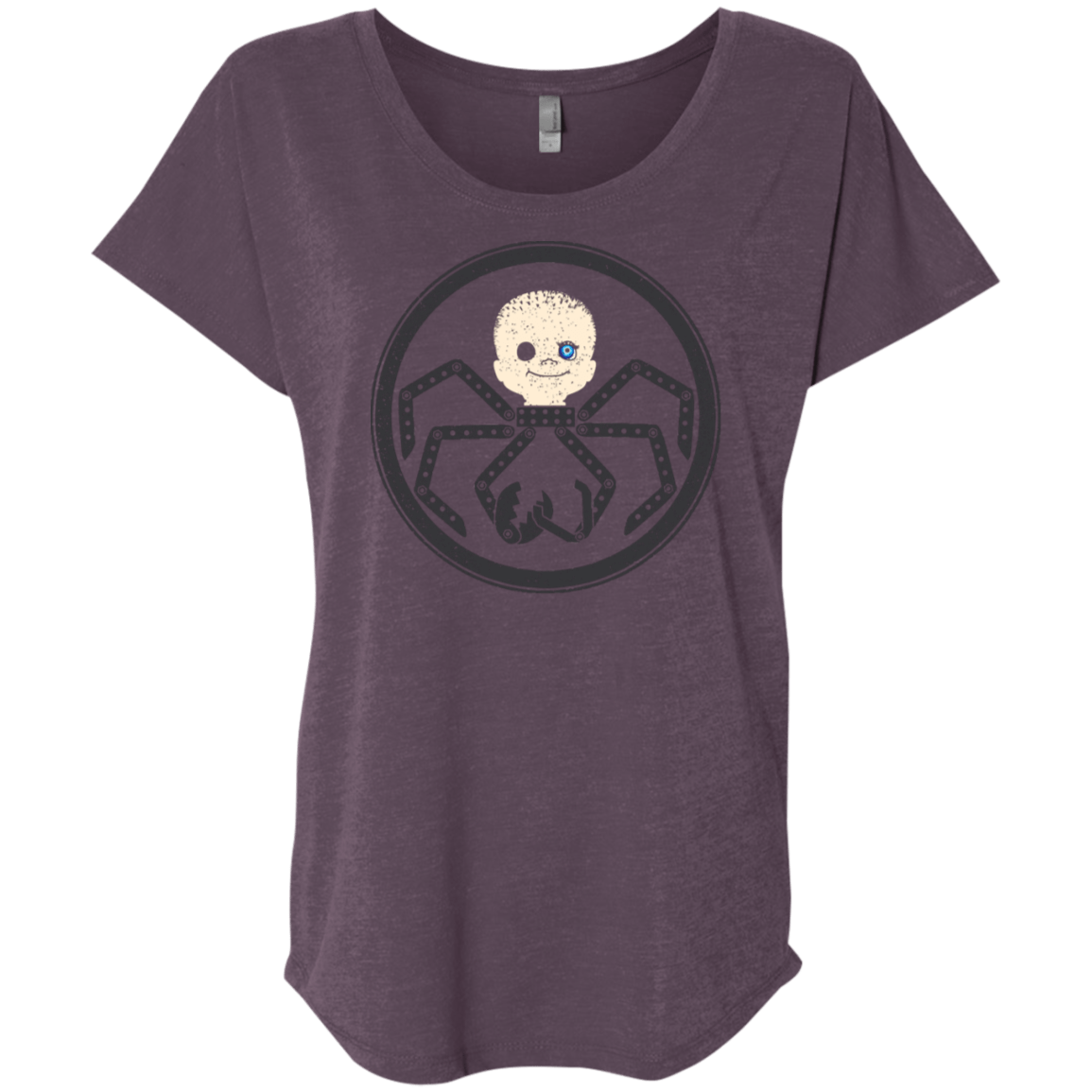 T-Shirts Vintage Purple / X-Small Hail Babyface Triblend Dolman Sleeve