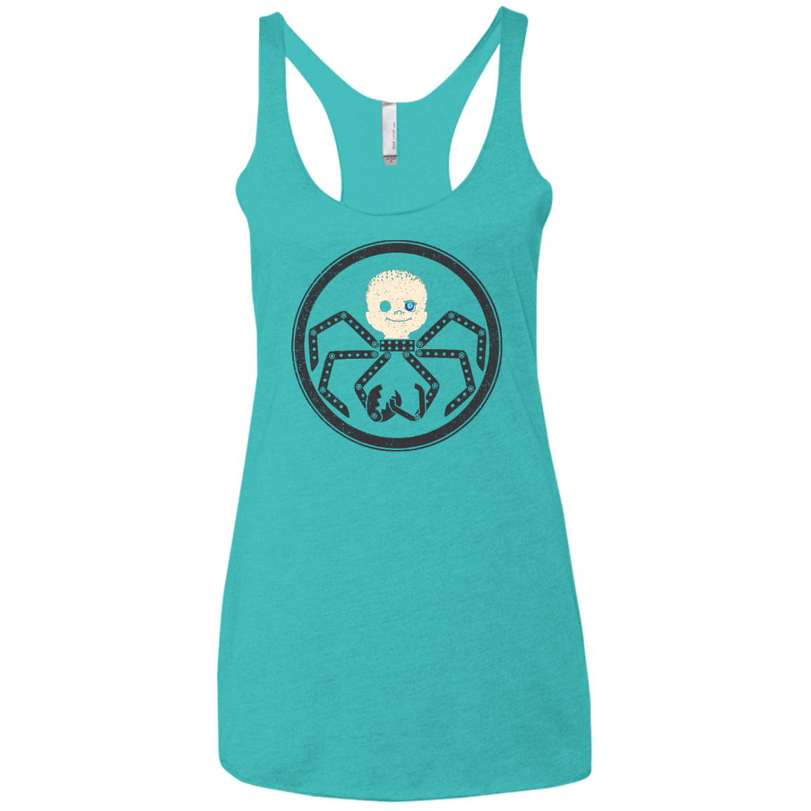 T-Shirts Tahiti Blue / X-Small Hail Babyface Women's Triblend Racerback Tank