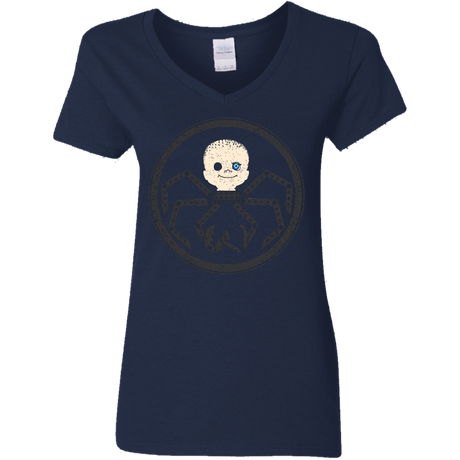 T-Shirts Navy / S Hail Babyface Women's V-Neck T-Shirt