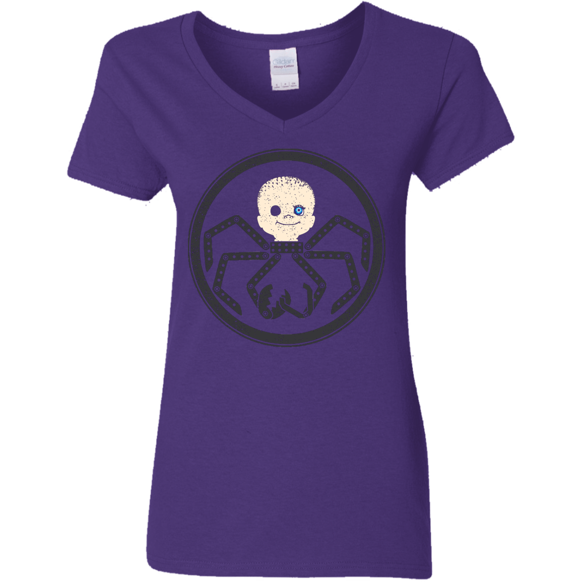 T-Shirts Purple / S Hail Babyface Women's V-Neck T-Shirt