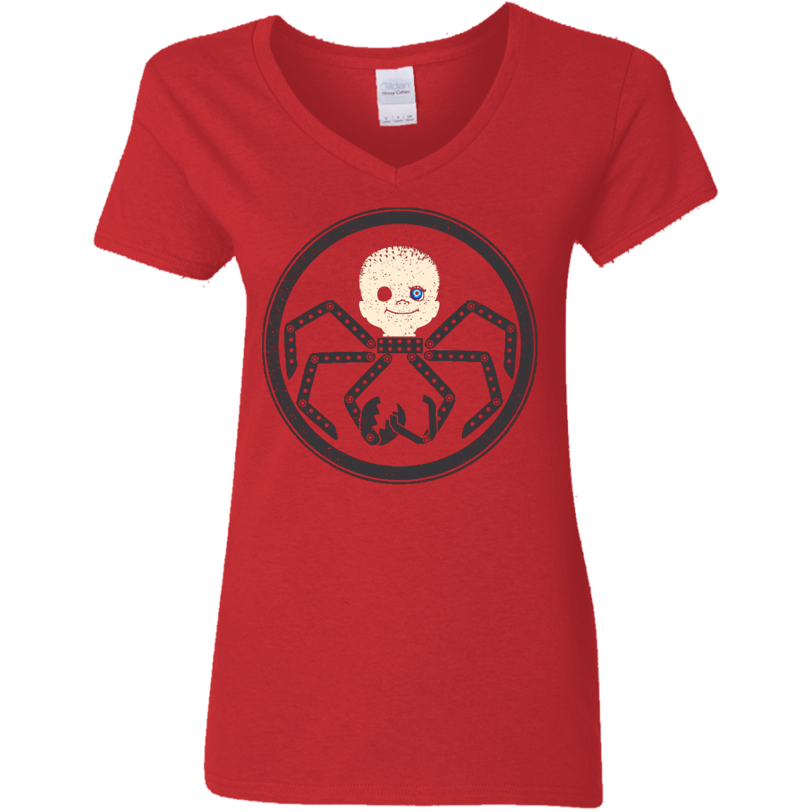 T-Shirts Red / S Hail Babyface Women's V-Neck T-Shirt