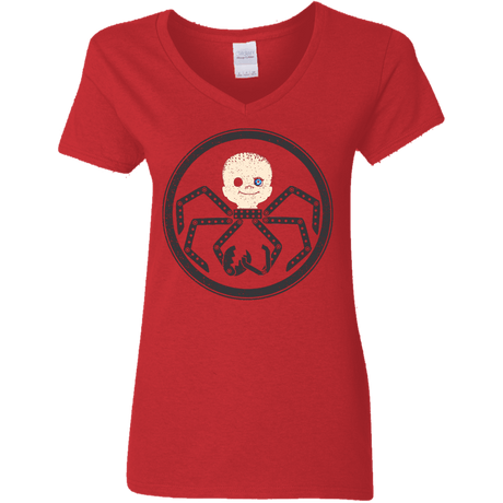 T-Shirts Red / S Hail Babyface Women's V-Neck T-Shirt