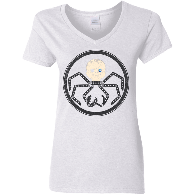 T-Shirts White / S Hail Babyface Women's V-Neck T-Shirt