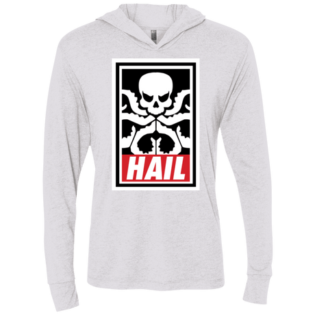 T-Shirts Heather White / X-Small Hail Hydra Triblend Long Sleeve Hoodie Tee