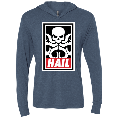 T-Shirts Indigo / X-Small Hail Hydra Triblend Long Sleeve Hoodie Tee