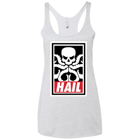 T-Shirts Heather White / X-Small Hail Hydra Women's Triblend Racerback Tank
