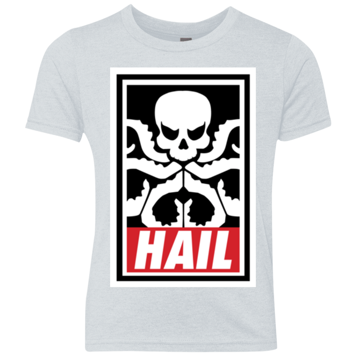T-Shirts Heather White / YXS Hail Hydra Youth Triblend T-Shirt