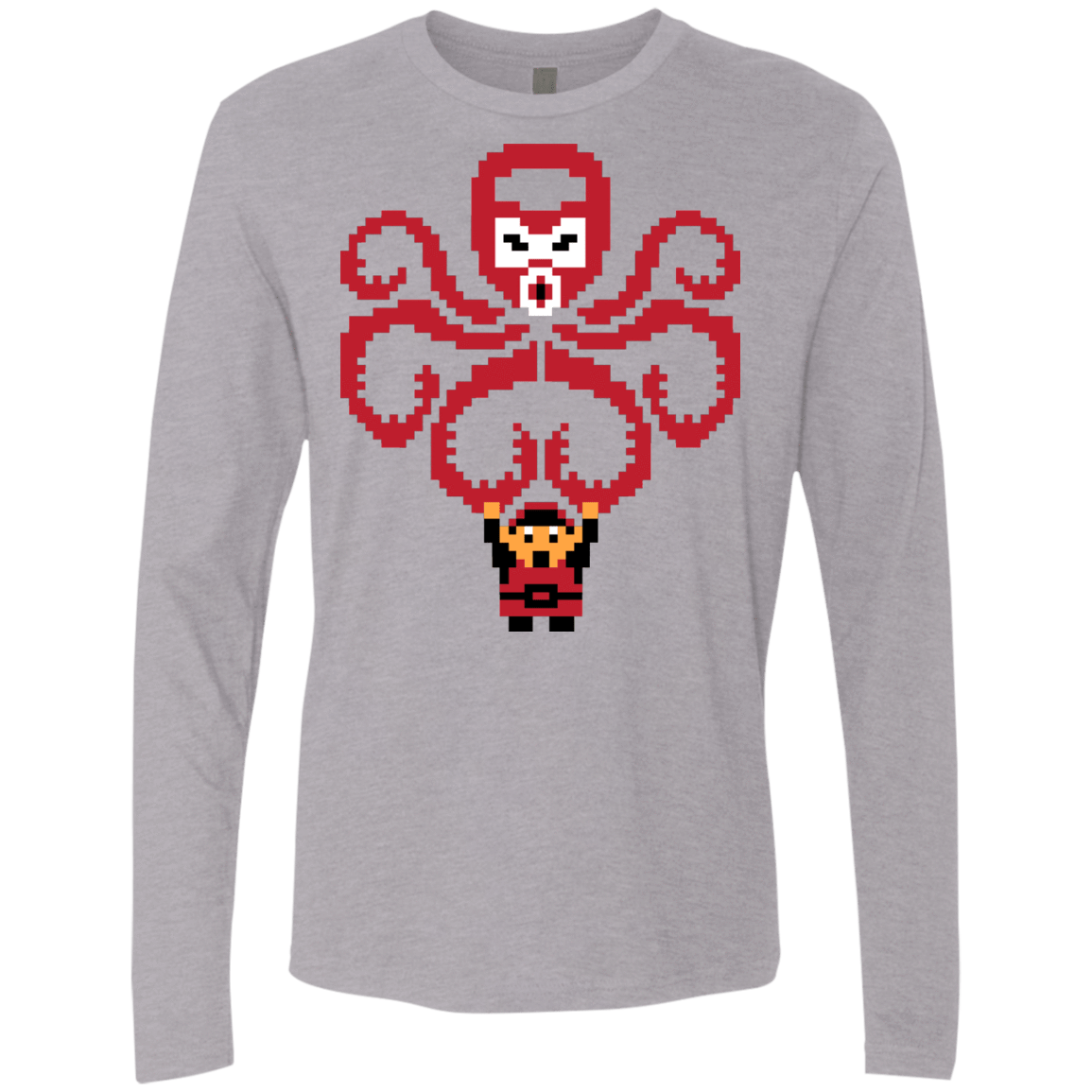 T-Shirts Heather Grey / Small Hail Octorok Men's Premium Long Sleeve