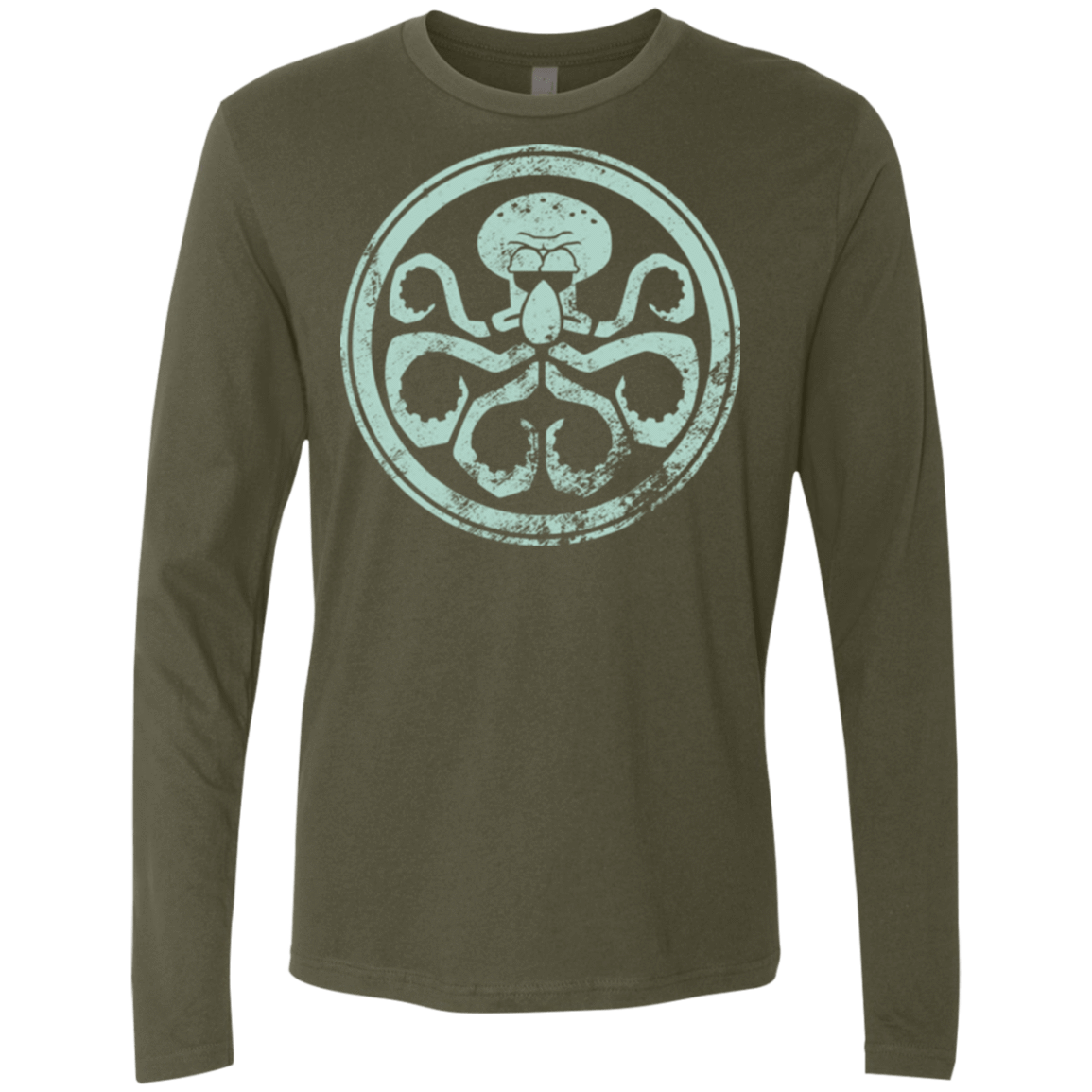 T-Shirts Military Green / Small Hail Squidra Men's Premium Long Sleeve