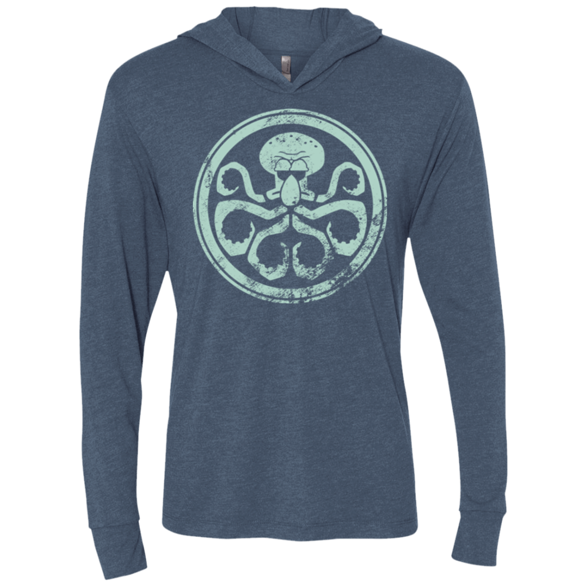 T-Shirts Indigo / X-Small Hail Squidra Triblend Long Sleeve Hoodie Tee