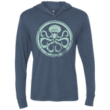 T-Shirts Indigo / X-Small Hail Squidra Triblend Long Sleeve Hoodie Tee