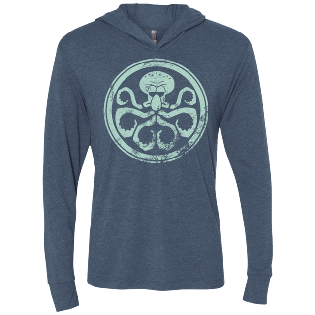 T-Shirts Indigo / X-Small Hail Squidra Triblend Long Sleeve Hoodie Tee