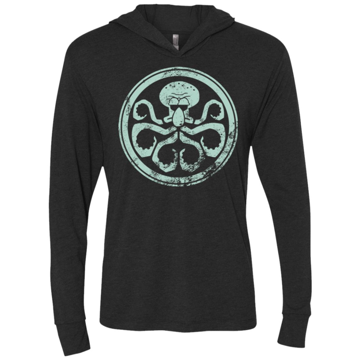 T-Shirts Vintage Black / X-Small Hail Squidra Triblend Long Sleeve Hoodie Tee