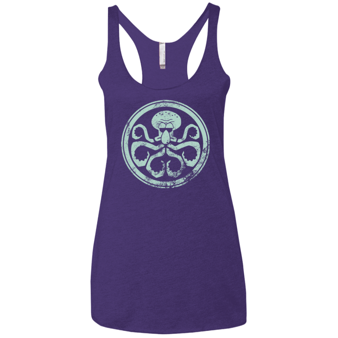 T-Shirts Purple / X-Small Hail Squidra Women's Triblend Racerback Tank