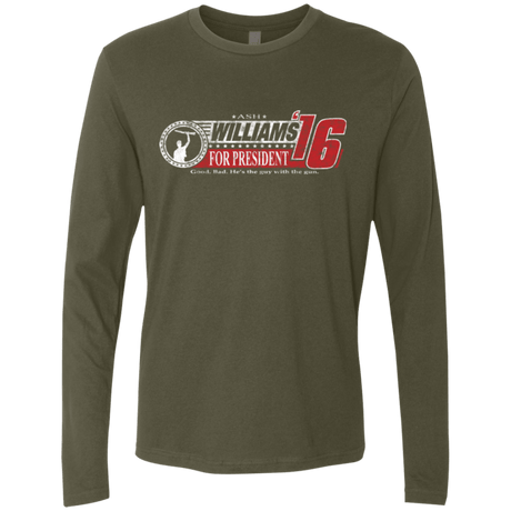 T-Shirts Military Green / Small Hail To The Chief Men's Premium Long Sleeve