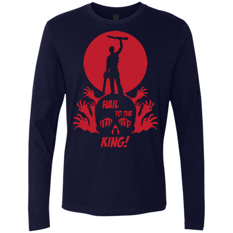 T-Shirts Midnight Navy / Small Hail to the King Men's Premium Long Sleeve