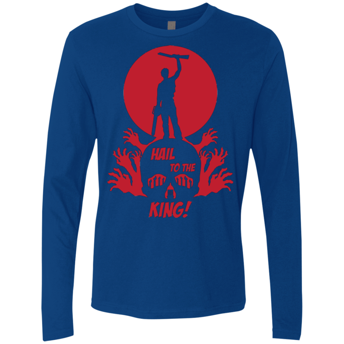 T-Shirts Royal / Small Hail to the King Men's Premium Long Sleeve
