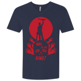 T-Shirts Midnight Navy / X-Small Hail to the King Men's Premium V-Neck