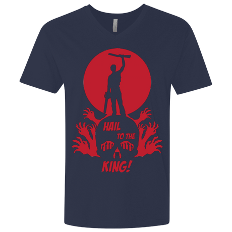 T-Shirts Midnight Navy / X-Small Hail to the King Men's Premium V-Neck