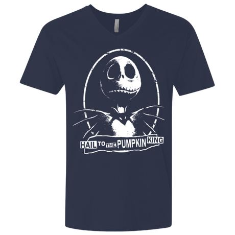 T-Shirts Midnight Navy / X-Small Hail To The King Men's Premium V-Neck