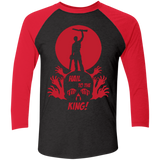 T-Shirts Vintage Black/Vintage Red / X-Small Hail to the King Men's Triblend 3/4 Sleeve