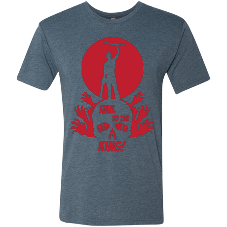 T-Shirts Indigo / Small Hail to the King Men's Triblend T-Shirt