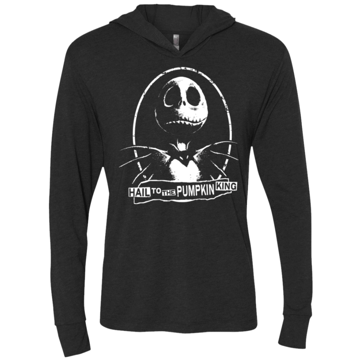 T-Shirts Vintage Black / X-Small Hail To The King Triblend Long Sleeve Hoodie Tee