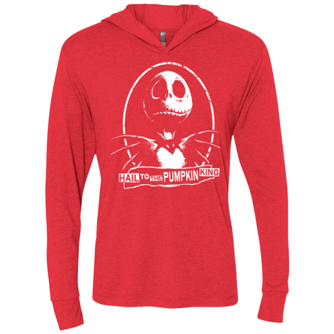 T-Shirts Vintage Red / X-Small Hail To The King Triblend Long Sleeve Hoodie Tee