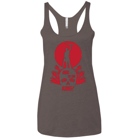 T-Shirts Macchiato / X-Small Hail to the King Women's Triblend Racerback Tank