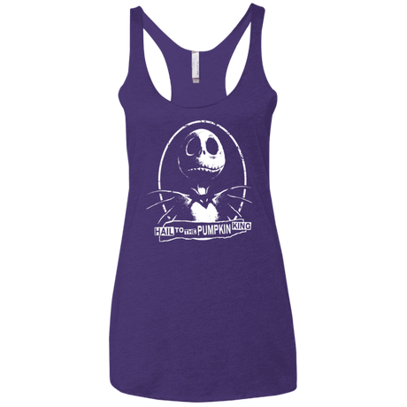 T-Shirts Purple / X-Small Hail To The King Women's Triblend Racerback Tank